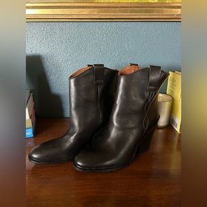 Franco Sarto Women's Germaine Western Bootie Ankle Boot, Women’s size 8.